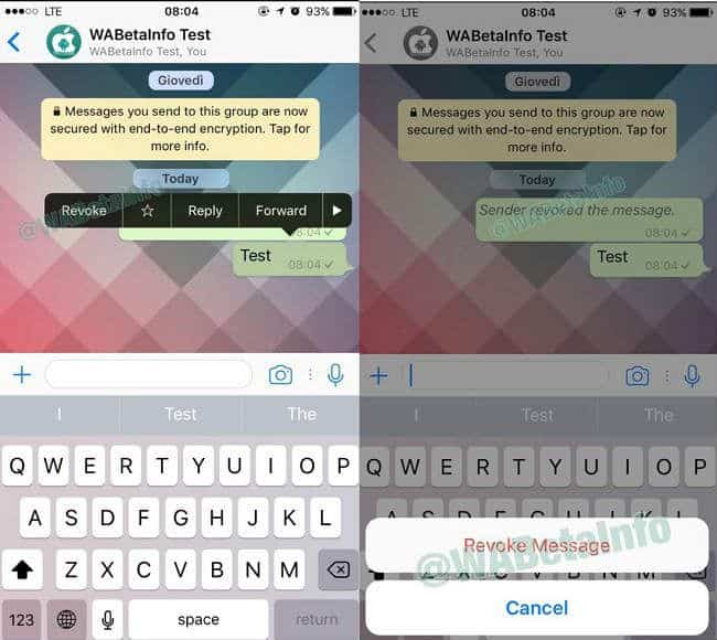 WhatsApp permitirá recuperar mensajes enviados por error 