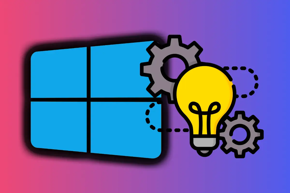 Servicios UnistackSvcGroup de Windows Windows y una bombilla con engranajes