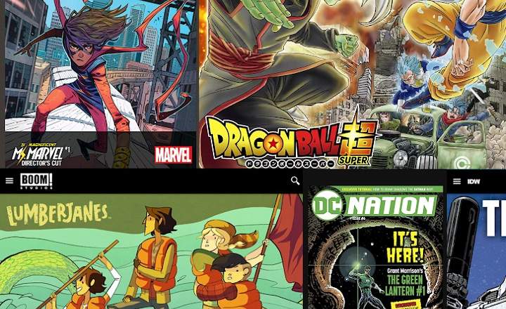 Las mejores apps para leer comics gratis en español, superheroes, manga y Motion Books desde un móvil o tablet Android