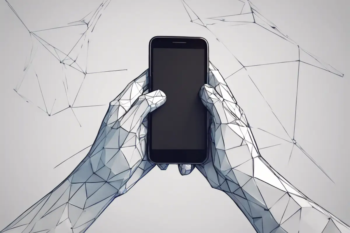 instalar apps de android en remoto manos sujetando un smartphone