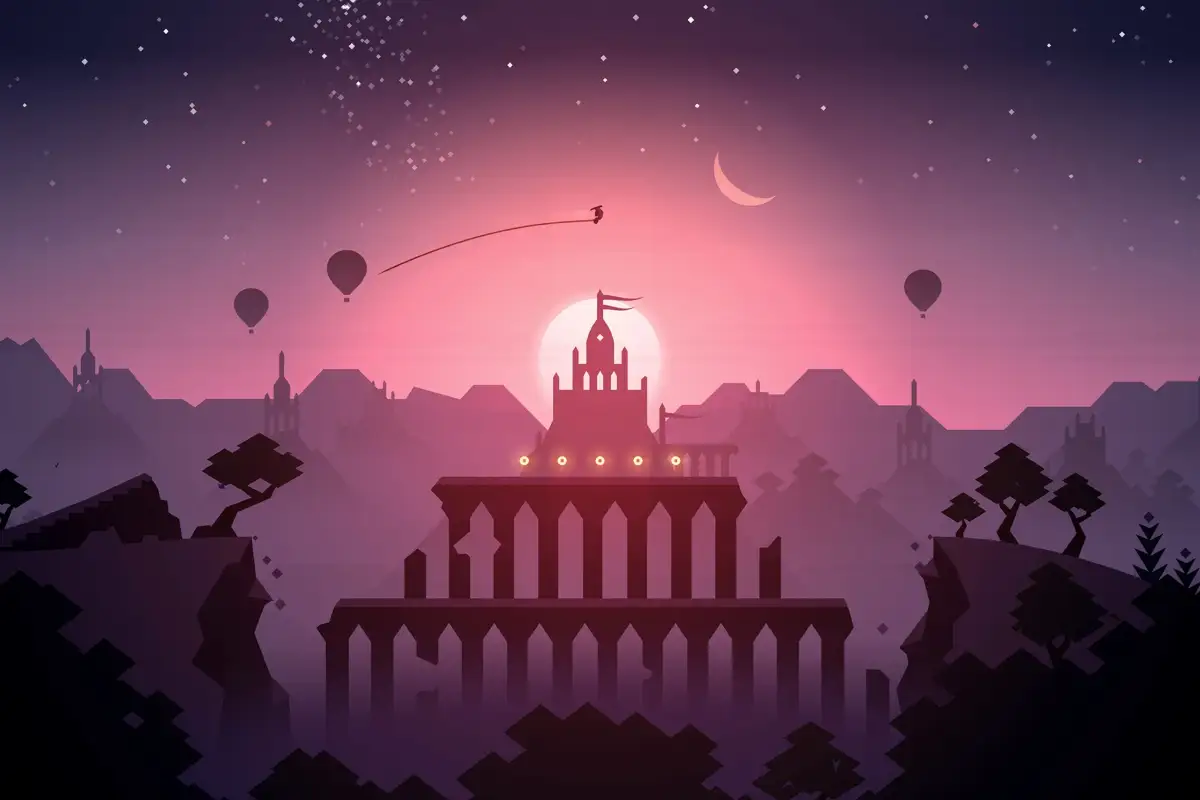 mejores juegos gratis para android videojuego con un castillo al atardecer