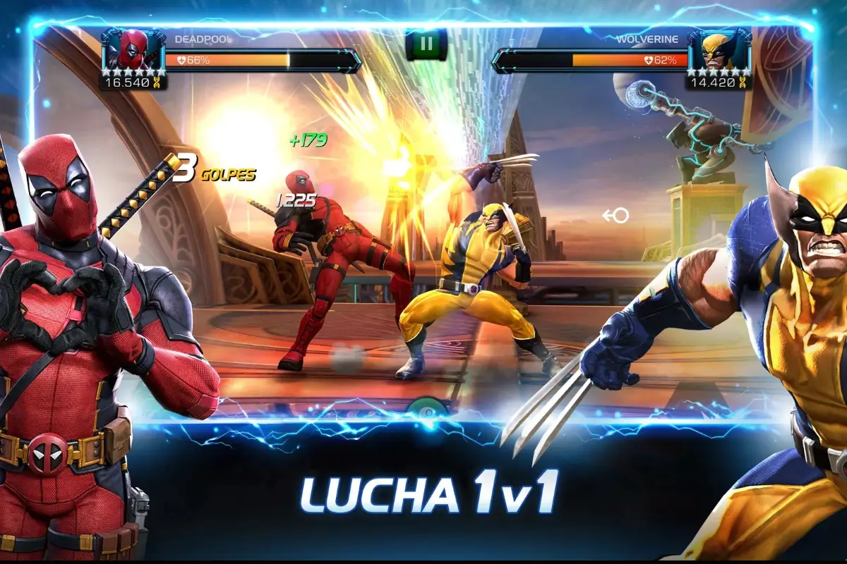 mejores juegos marvel para android deadpool y lobezno juego android
