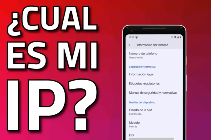cual es la ip de un telefono android un movil android sobre fondo rojo