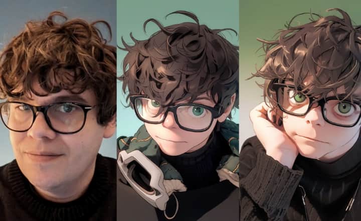 Convertir foto selfie en personaje de anime