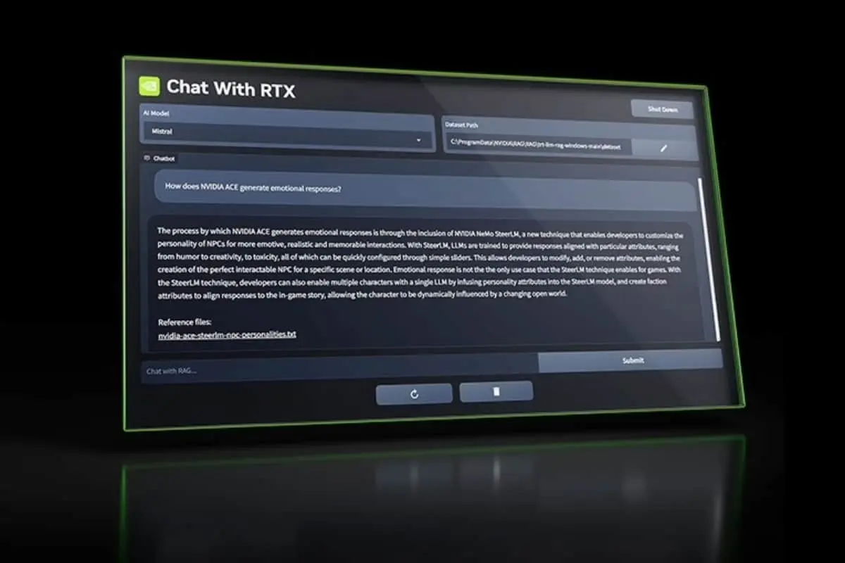 Descargar-Chat-with-RTX-de-NVIDIA Imagen del chatbot IA de NVIDIA