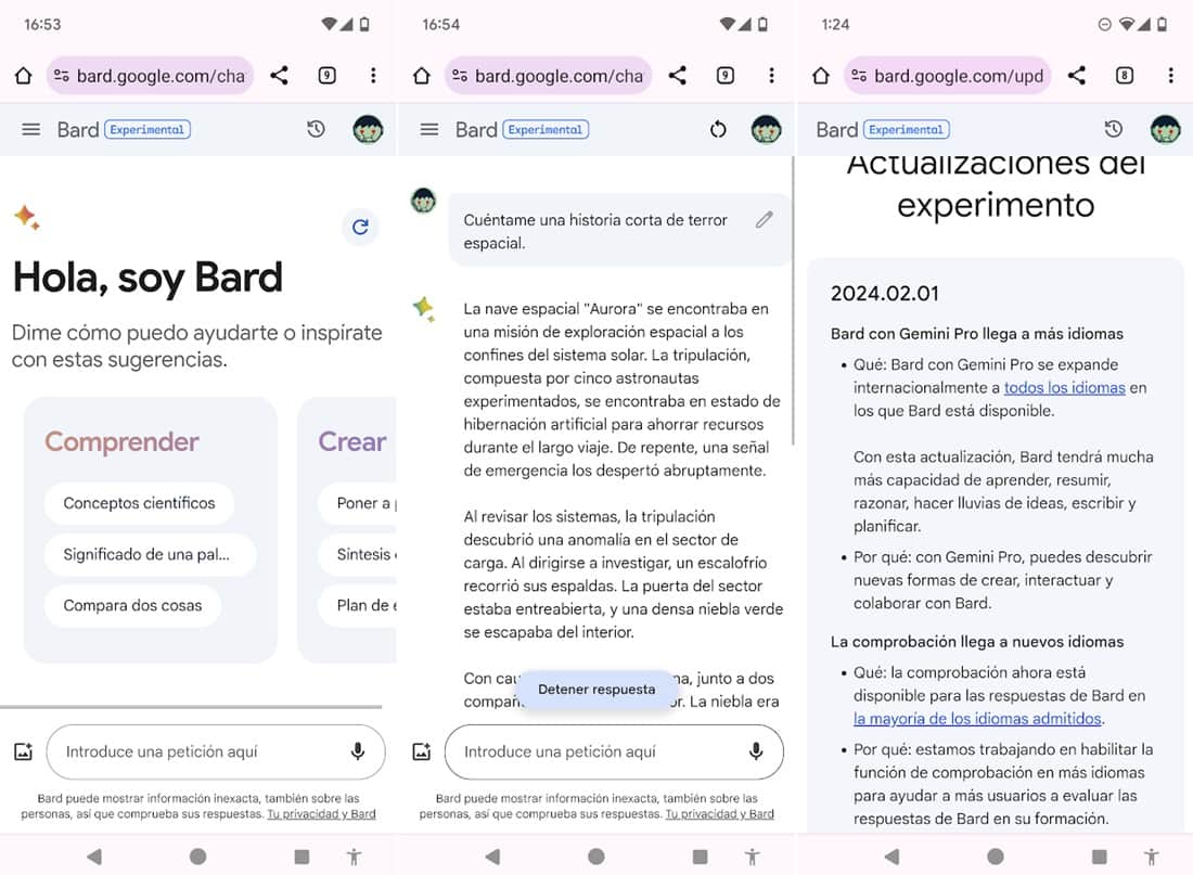 La nueva IA de Gemini Pro ya está disponible gratis en España - El ...