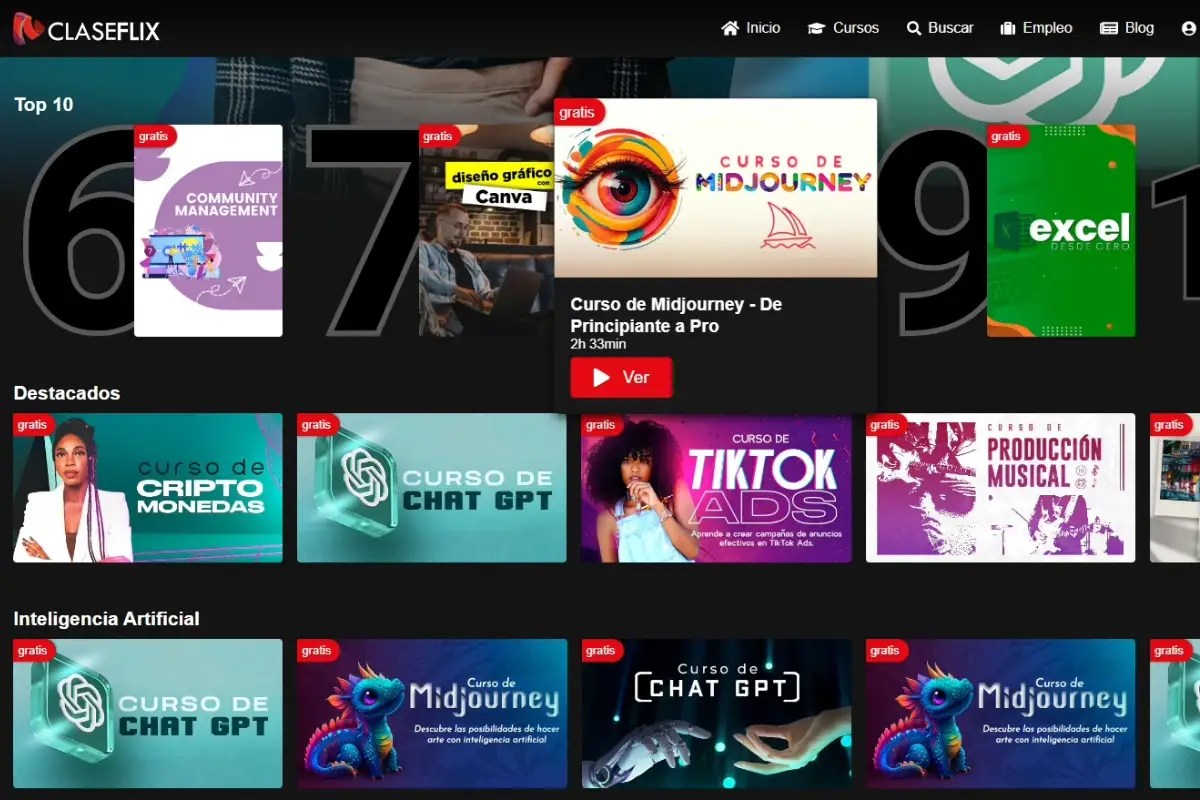 Claseflix cursos online gratis en español cursos gratis en español