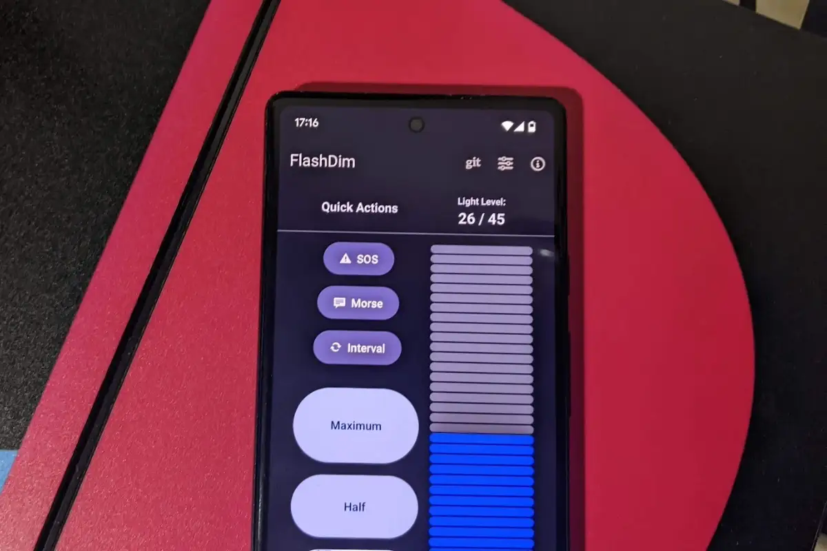 como ajustar la intensidad de la linterna en android regulador de intensidad de linterna para android
