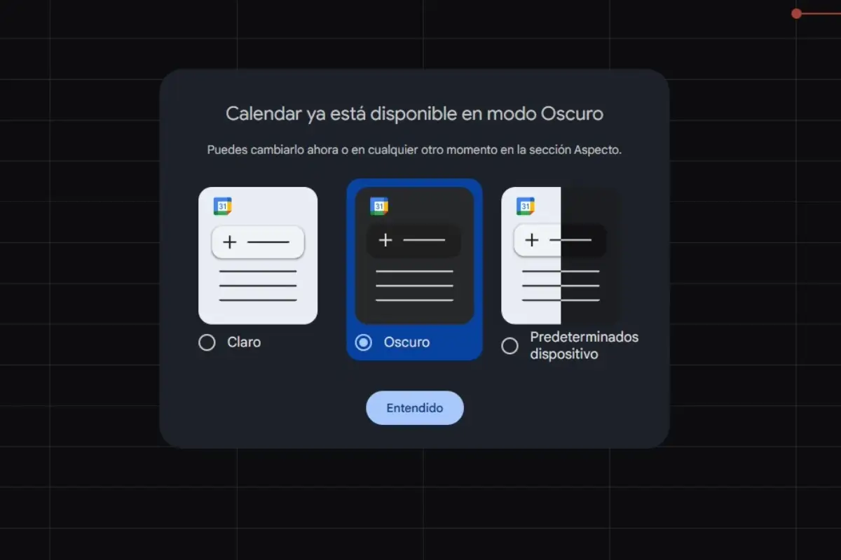 google calendar modo oscuro en version web google calendar modo oscuro