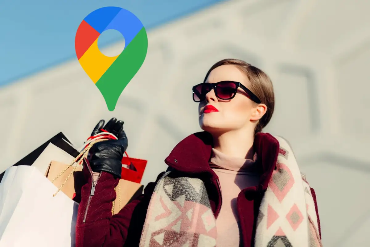 hacer compras en google maps mujer de compras