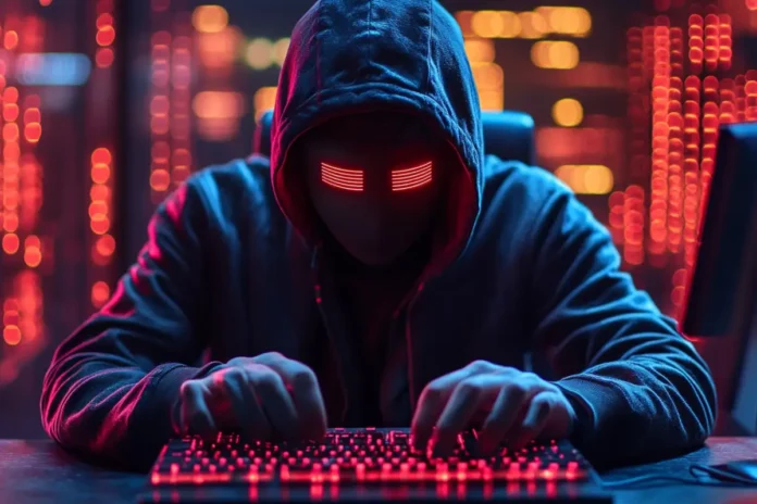 wifi nearest neighbor attack hacker tecleando en un teclado